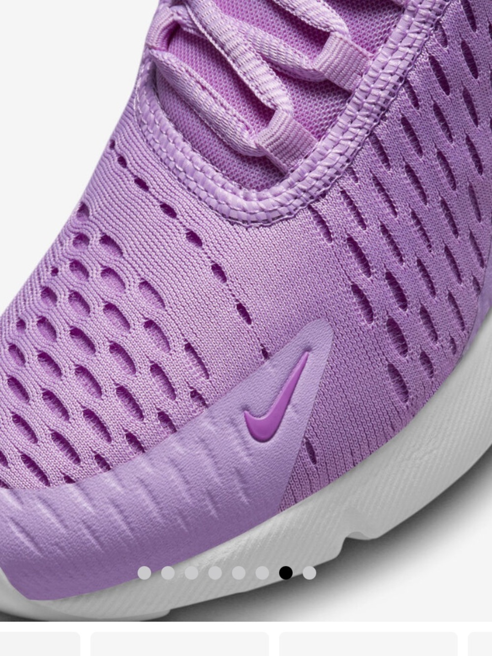 Nike Air Max 270 Kids Purple Athletic Sneakers, Size 9C. - Picture 3 of 15